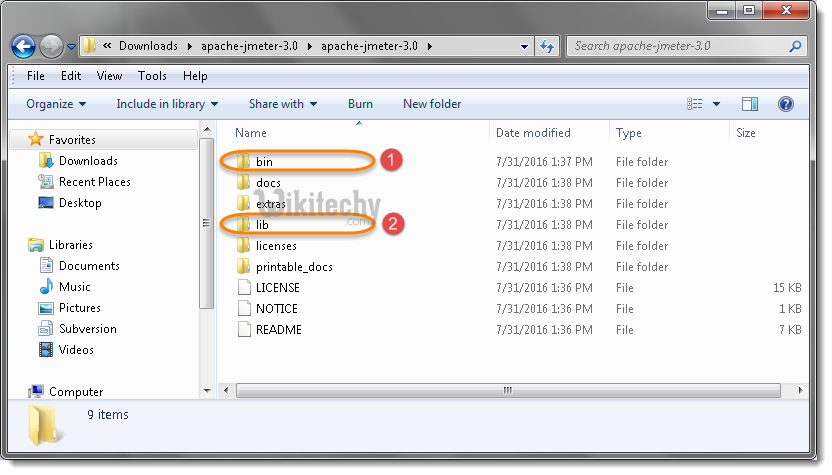  structure of jmeter directory